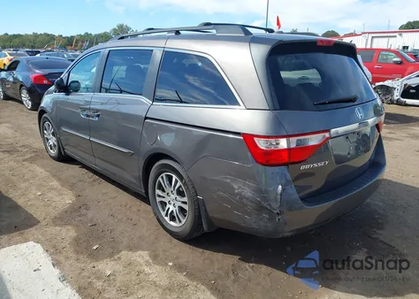 2013 Honda Odyssey Ex-L из США, поврежденный, VIN 5FNRL5H64DB033742